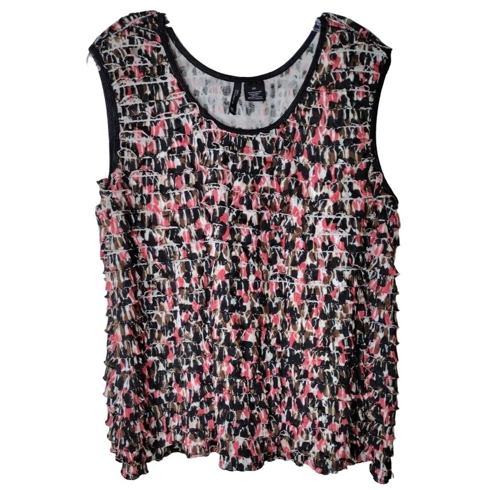 New Directions Top 2x Layered Sleeveless
